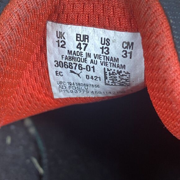 Puma BMW MotorSport Smash Vulc V3 Mens Black and Blue Size 13 Leather Shoes - Picture 9 of 9